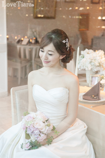 結婚式 ブライダル ウェディング ヘッドドレス ビジューコーム 髪飾り サイドコーム