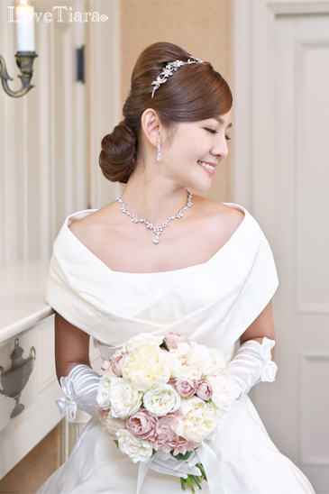 着用イメージ ヘッドドレス ウエディング 結婚式