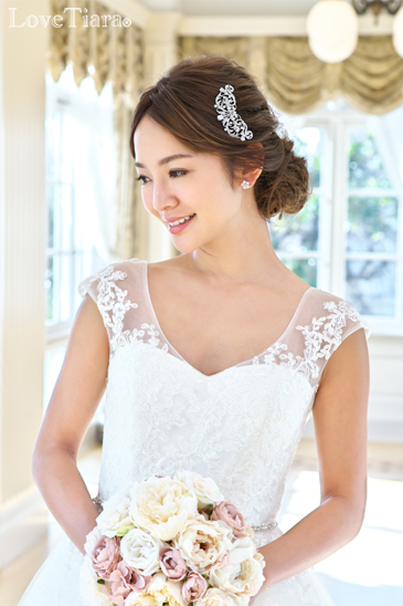 着用イメージ ヘッドドレス ウエディング 結婚式