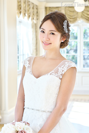 着用イメージ ヘッドドレス ウエディング 結婚式