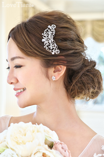 着用イメージ ヘッドドレス ウエディング 結婚式