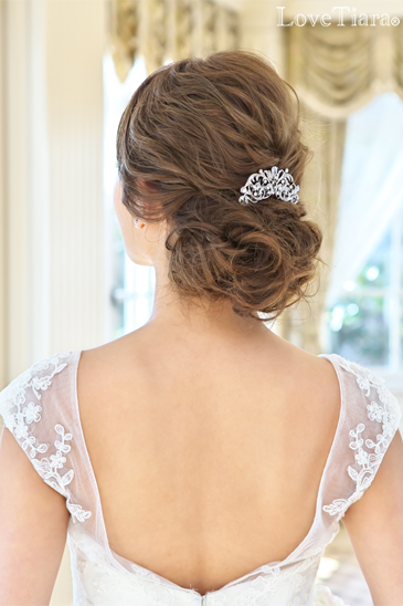 着用イメージ ヘッドドレス ウエディング 結婚式