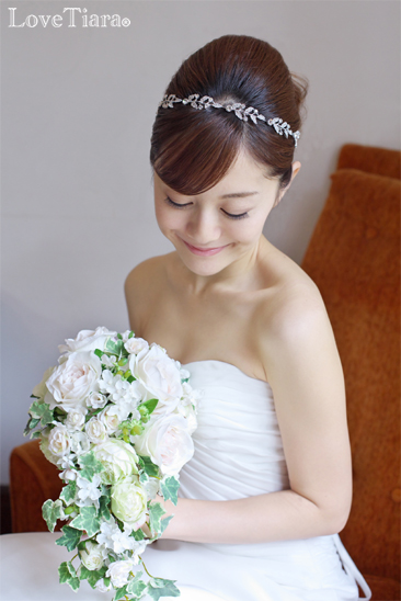 着用イメージ ヘッドドレス ウエディング 結婚式