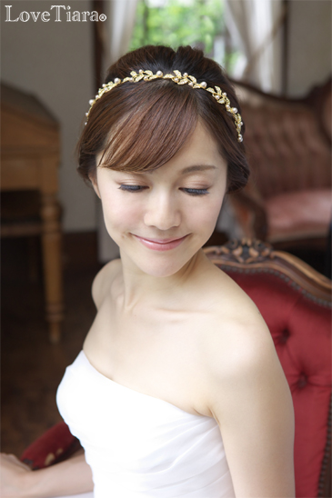 着用イメージ ヘッドドレス ウエディング 結婚式
