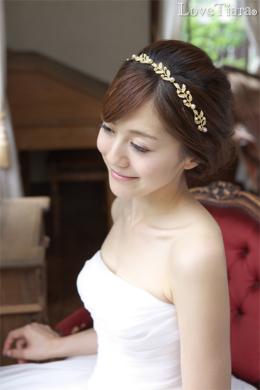 着用イメージ ヘッドドレス ウエディング 結婚式