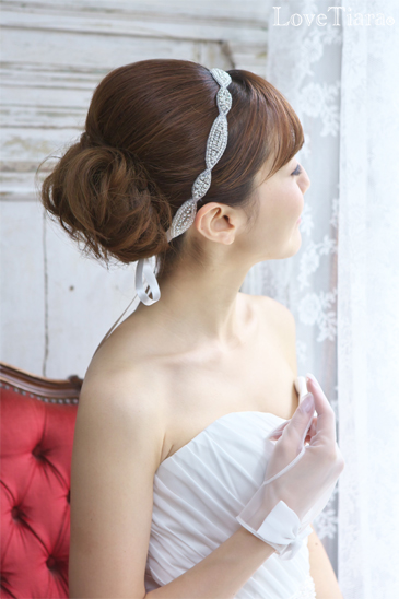 着用イメージ ヘッドドレス ウエディング 結婚式