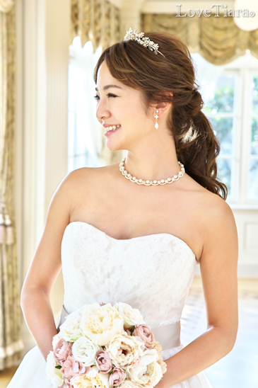 着用イメージ ネックレス ウエディング 結婚式