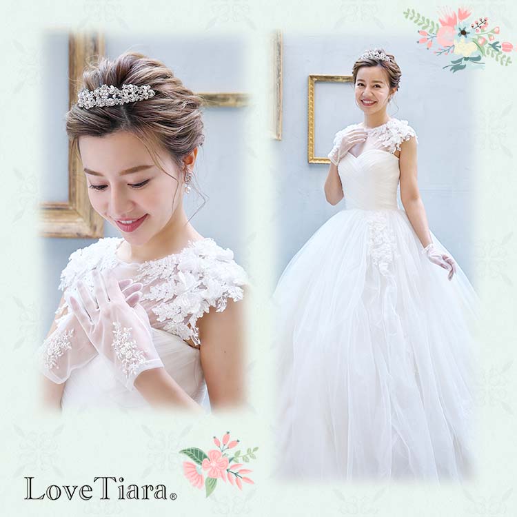 ノーブルフラワーパールティアラ Love Tiara - フォーマル